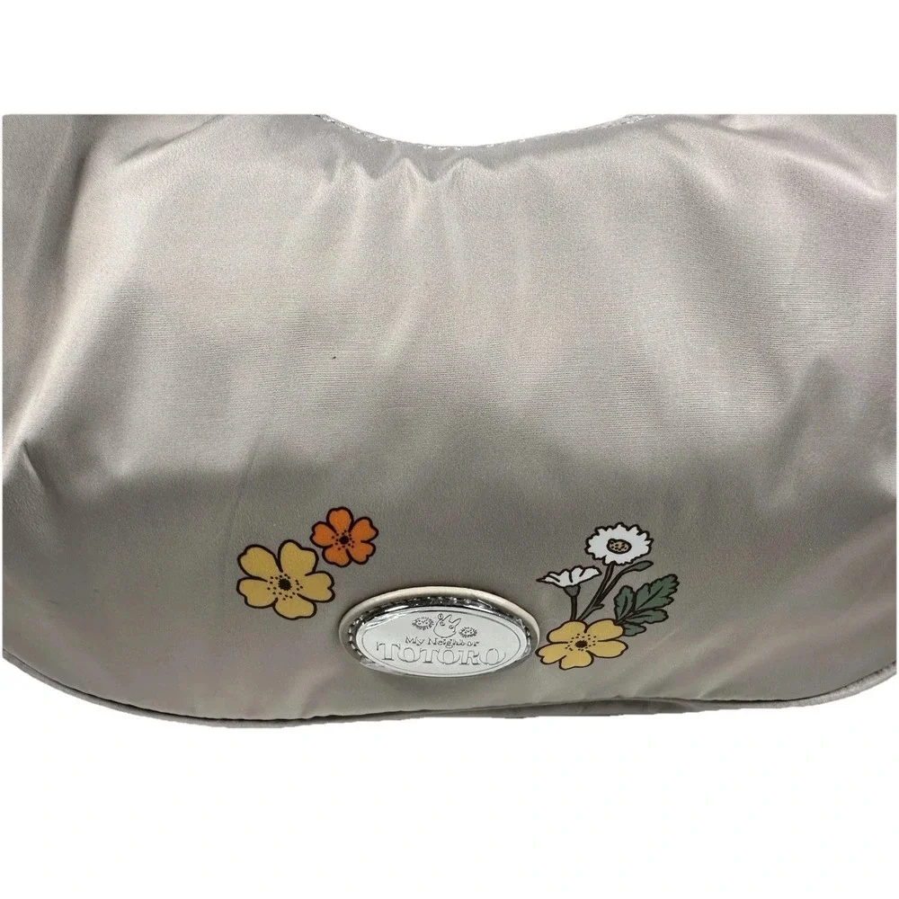 Studio Ghibli‎ My Neighbor Totoro Floral Hobo Bag Satin Anime Purse NWT